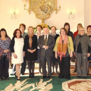 RCNI members of Rape Crisis Centres meet with President of Ireland Michael D Higgins at the Áras on the 23rd of January 2012.